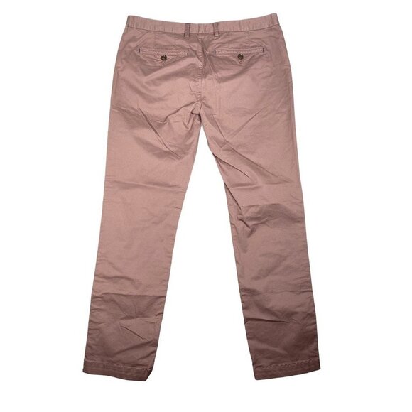 Ted Baker Men's Seenchi Chino Pants Pink Pockets Twill Flat Front Stretch 36R - Picture 3 of 8